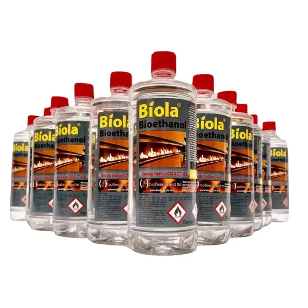 96L Biola Premium Bioethanol Fuel. High-Volume, Clean-Burning Fireplace Fuel